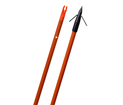 Raider Arrow Orange Inline Nock & Typhoon Point